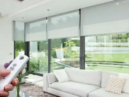 modern curtains in living room